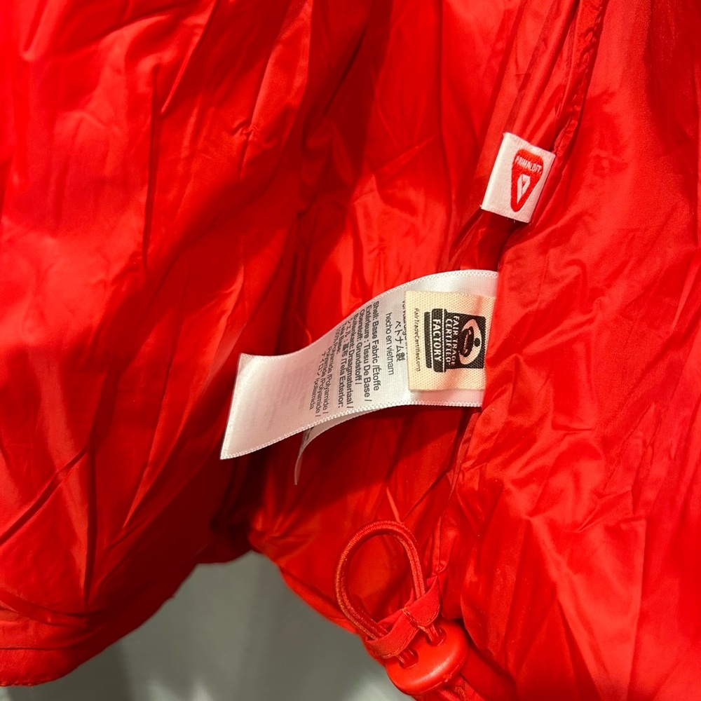 Madewell Red Modular Quilted Crop Puffer Jacket (Removable Hood and Sleeves) - Picture 10 of 12
